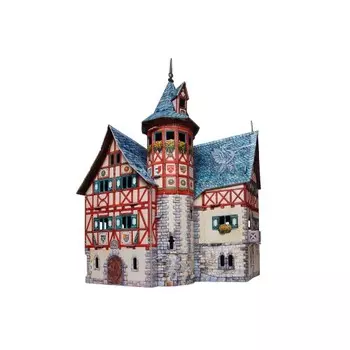 Игровой набор из картона Средневековый город "Новая ратуша"