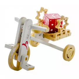 Игрушка деревянная "IDH Center" Детский велосипед с багажником 1013 Star