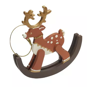 Игрушка деревянная "IDH Center" Олень на качалке 360-5