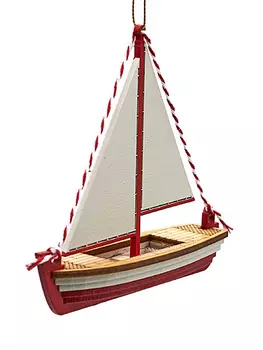 Игрушка деревянная "IDH Center" Парусная лодочка 1013