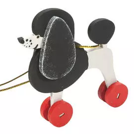 Игрушка деревянная "IDH Center" Пудель черный 9005