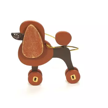 Игрушка деревянная "IDH Center" Пудель пряничный 360-5