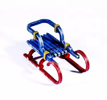 Игрушка деревянная "IDH Center" Санки Большие 640-6