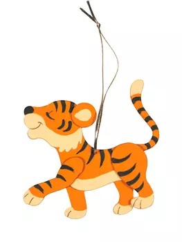 Игрушка деревянная "IDH Center" Тигренок идущий 2011