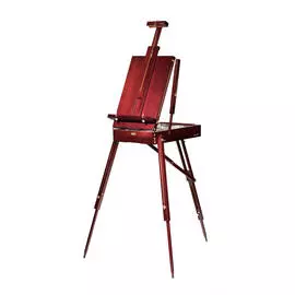 Этюдный ящик Pinax FE-3BR двусторонний, "красное дерево", большой, бук