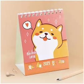 Календарь-домик MESHU "Cute dog", на гребне, 2023 г