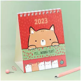 Календарь-домик MESHU "Wanna play", на гребне, 2023 г