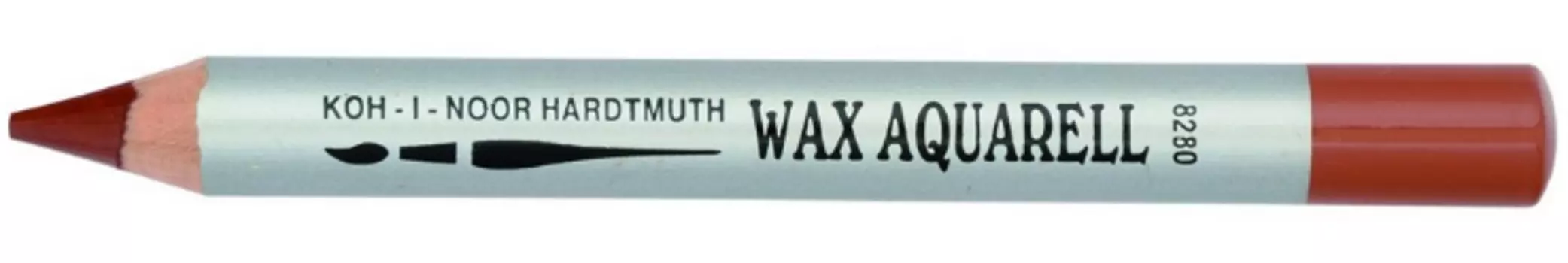 Карандаш акварельный восковой Koh-i-noor "8280" коричневый красноватый