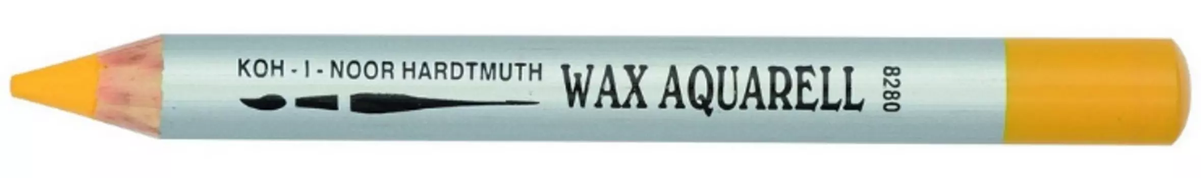 Карандаш акварельный восковой Koh-i-noor "8280" желтый темный