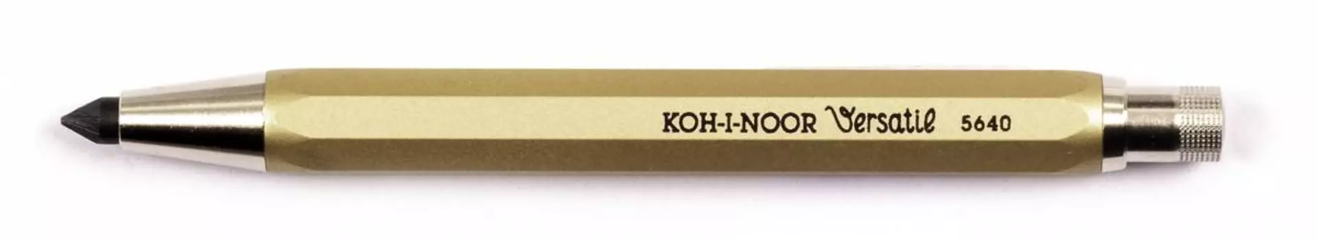 Карандаш цанговый Koh- I-Noor 5,6 мм с точилкой, золотой корпус