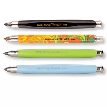 Карандаш цанговый Koh-I-Noor "Versatil" 5,6 мм, металл/пластик с точилкой