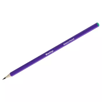Карандаш чернографитный Berlingo "Sketch Pencil", шестигранный, заточен.