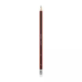 Карандаш чернографитный Bruynzeel HB с ластиком