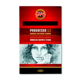 Карандаш чернографитный Koh-I-Noor "Progresso" лаковый корпус, HB