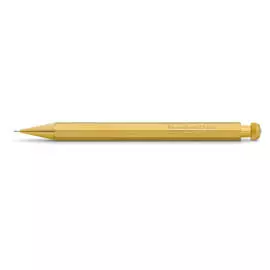 Карандаш механический Kaweco SPECIAL Brass 0,7 мм, с ластиком латунный корпус, в футляре