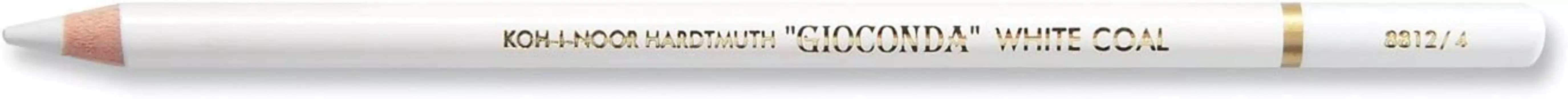Карандаш угольный Koh-I-Noor "Gioconda Extra 8812" H, белый, заточен