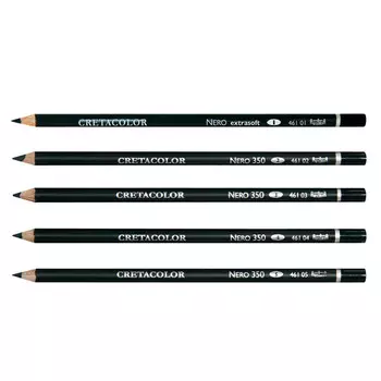 Карандаш водостойкий на масляной основе Cretacolor"Неро" твердость 4, твердый