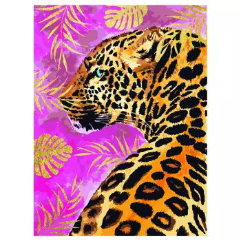 Картина по номерам на холсте ТРИ СОВЫ "Гепард" 30*40 см, с поталью, акриловыми красками и кистями