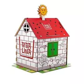 Картонный домик BIBALINA с английским алфавитом