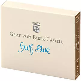 Картриджи чернильные "Graf von Faber-Castell" синий, 6 шт, картонная коробка
