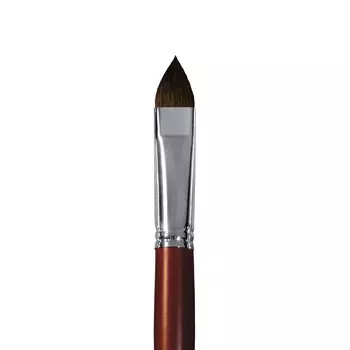 Кисть белка №14 кошачий язык Альбатрос "Студио" длинная ручка