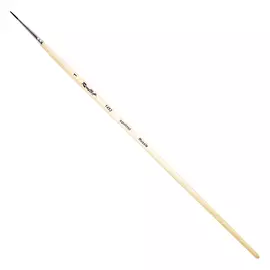 Кисть белка №1 круглая Roubloff "1452" длинная ручка п/лак