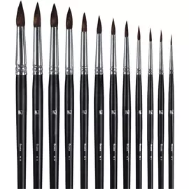 Кисть белка №20 круглая Альбатрос "Мастер" короткая ручка