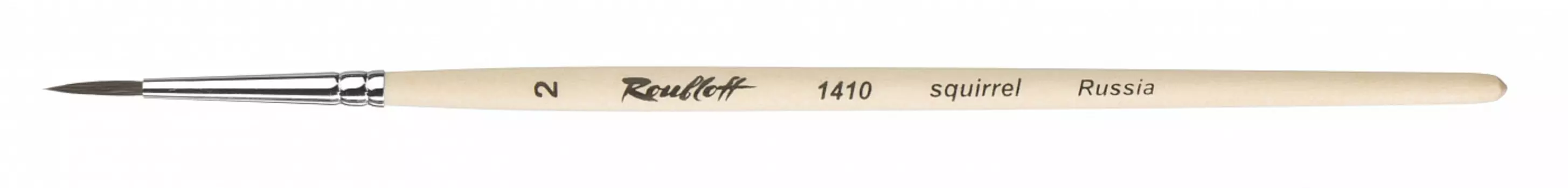 Кисть белка №2 круглая Roubloff "1410" короткая ручка п/лак