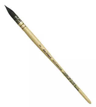 Кисть белка №2 круглая в пленочной обойме Da Vinci 418 короткая ручка