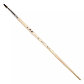 Кисть белка №5 круглая Roubloff "1452" длинная ручка п/лак