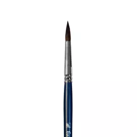 Кисть белка №8 круглая Альбатрос "Байкал" длинная ручка