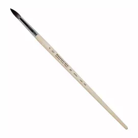 Кисть белка №8 круглая Живописные кисти "1452" длинная ручка