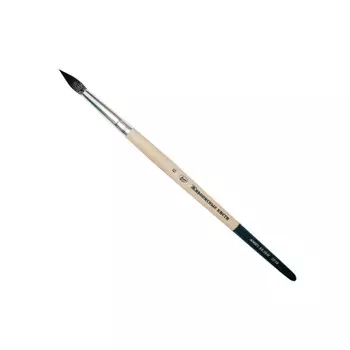 Кисть белка имитация №0 круглая Живописные кисти "2F10 " короткая ручка с черным кончиком