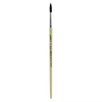 Кисть белка имитация №2 круглая Живописные кисти "2F10 " короткая ручка п/лак