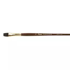 Кисть белка микс №10 плоская Pinax "Poseidon 805" длинная ручка