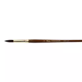 Кисть белка микс №5 круглая Pinax "Poseidon 801" длинная ручка