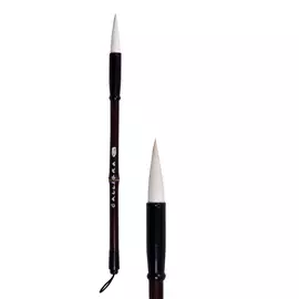 Кисть для каллиграфии из козы, ворс мягкий, диам -7 мм, CALLIGRA 088, ручка деревянная