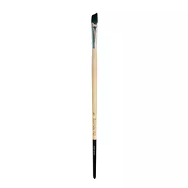 Кисть имитация белки №10 скошенная Живописные кисти "1F69" короткая ручка с черным кончиком