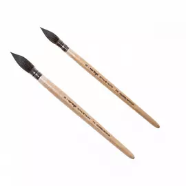 Кисть имитация белки круглая Van Gogh "116" пленочная обойма, короткая ручка