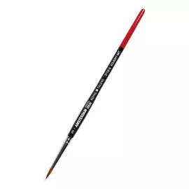 Кисть имитация колонка №3 круглая укороченная Talens "Amsterdam 371S" короткая ручка