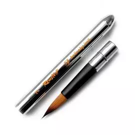 Кисть имитация колонка №7 круглая Roubloff обойма soft-touch ручка складная