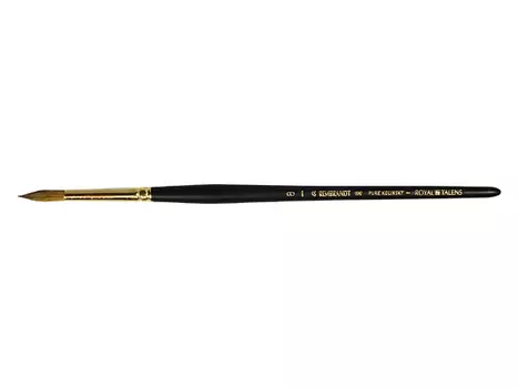 Кисть колонок №000 круглая Rembrandt "100" короткая ручка