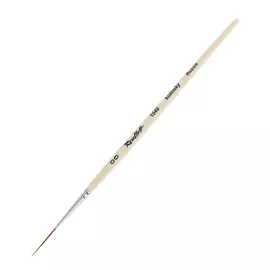 Кисть колонок №00 страйпер Roubloff "1040Е" короткая ручка