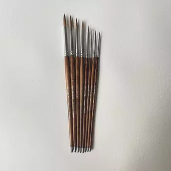 Кисть колонок 0 Art Secret, длинная ручка, 655R