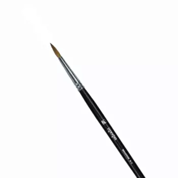 Кисть колонок №10 круглая Альбатрос "Профи" длинная ручка