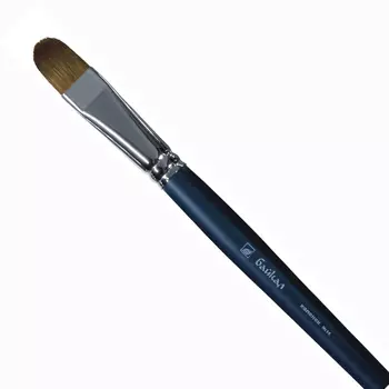 Кисть колонок №16 овальная Альбатрос "Байкал" длинная ручка