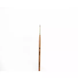 Кисть колонок №1 круглая Альбатрос "Аврора" длинная ручка