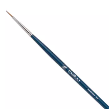 Кисть колонок №1 круглая Альбатрос "Байкал" длинная ручка