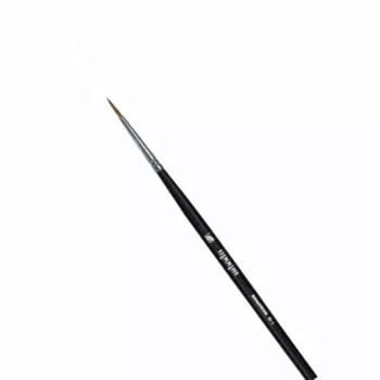 Кисть колонок №1 круглая Альбатрос "Профи" длинная ручка