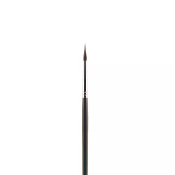 Кисть колонок №5 круглая с заостренной вершинкой Альбатрос "Line" длинная ручка